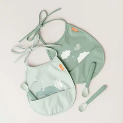 2er-Pack Lätzchen Croco