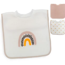 3er-Pack Schlupflätzchen Regenbogen