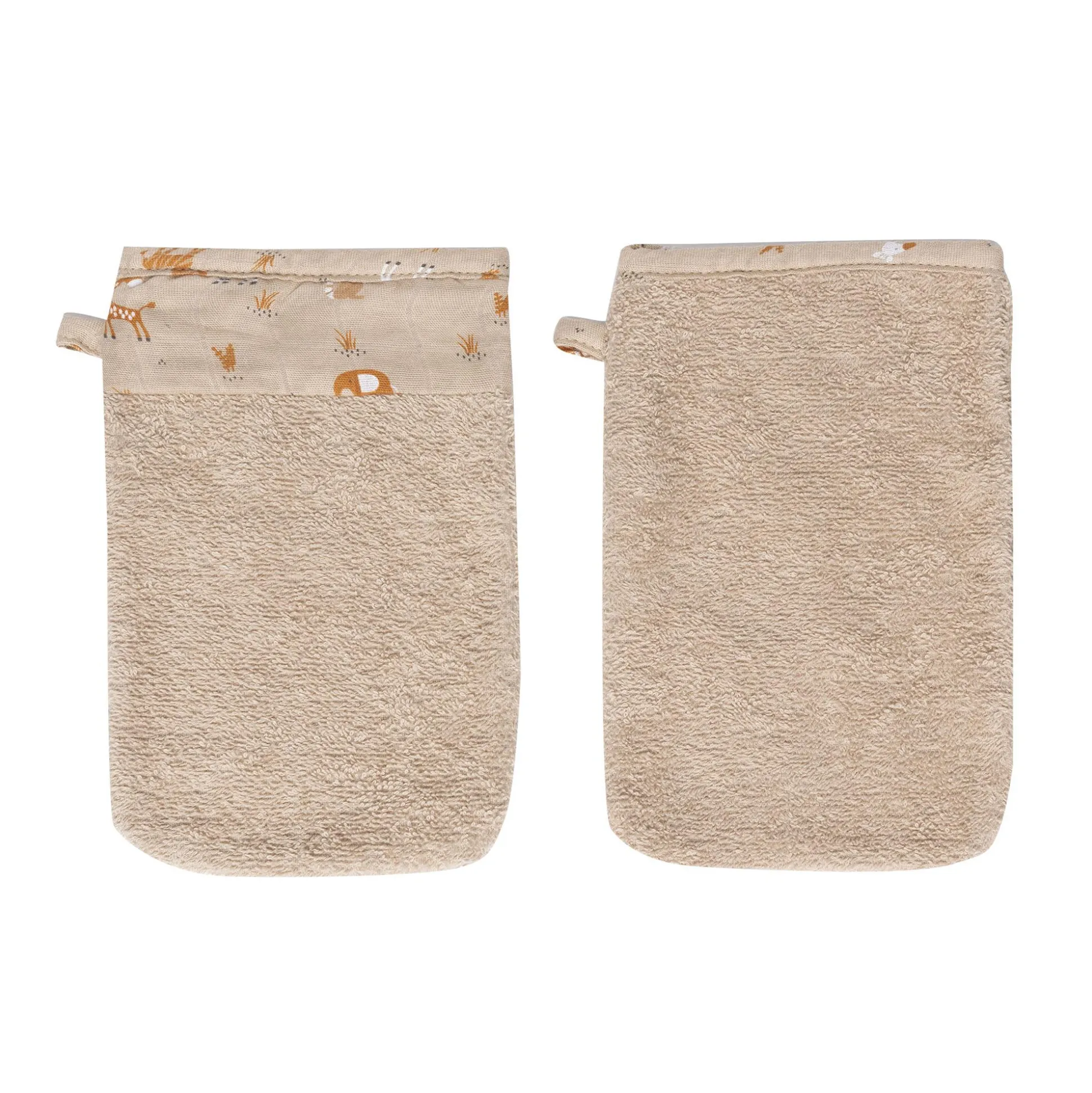 2er-Pack Waschhandschuh Steppe