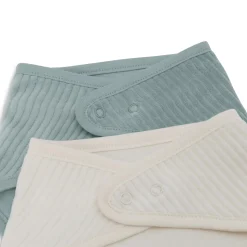 2er-Set Bandana Lätzchen Seagreen / Ivory