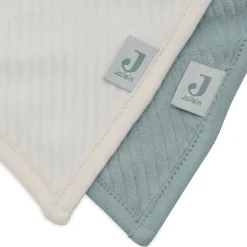 2er-Set Bandana Lätzchen Seagreen / Ivory