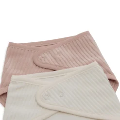 2er-Set Bandana Lätzchen Wild Rose / Ivory