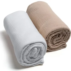 2er-Set Mulltücher 120 x 120 cm