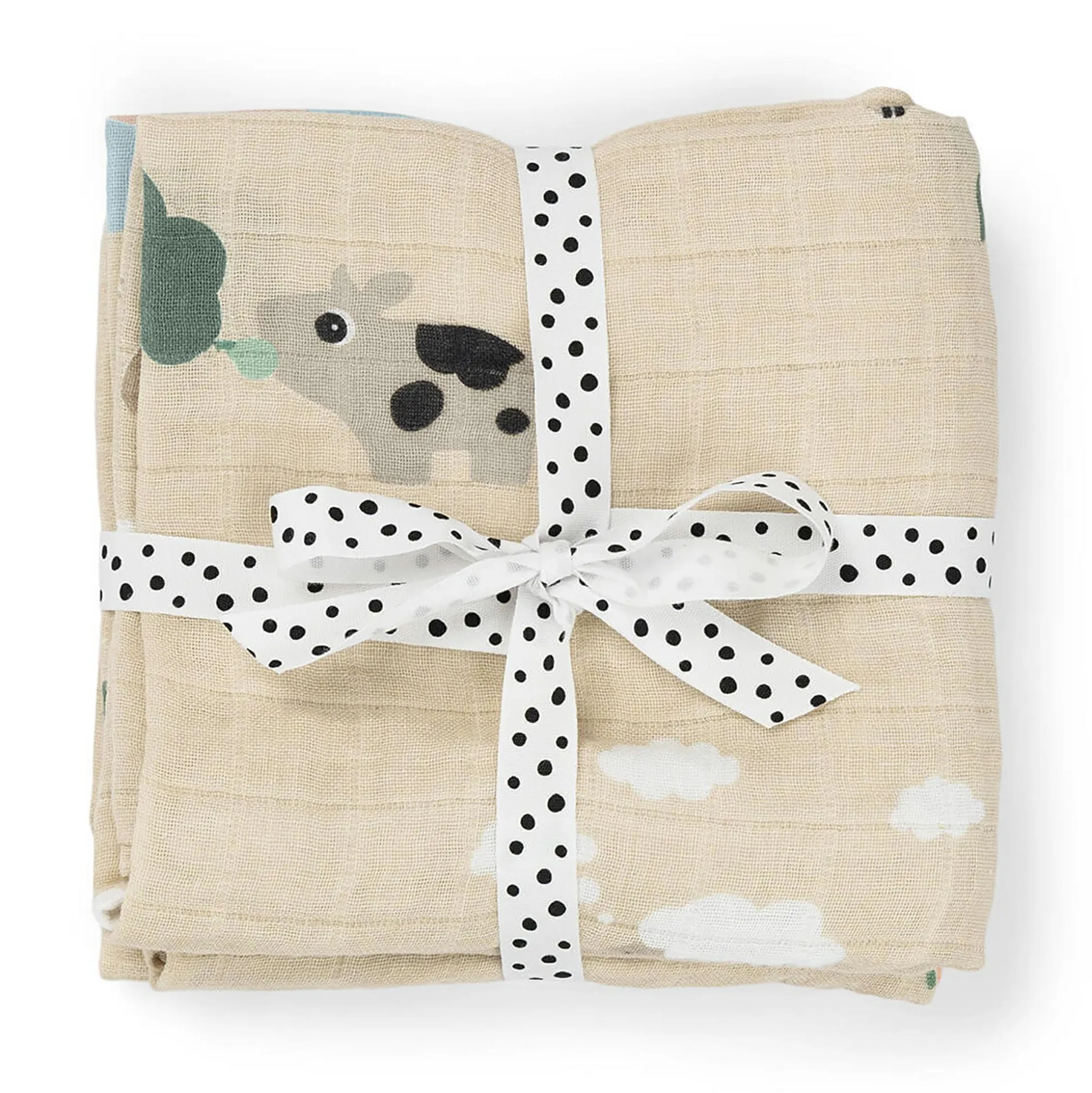 2er-Set Mulltücher Tiny Farm
