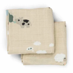 2er-Set Mulltücher Tiny Farm