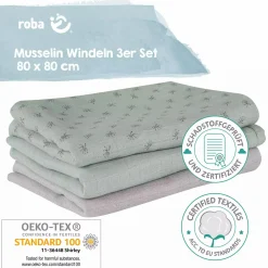 3er-Set Mullwindeln