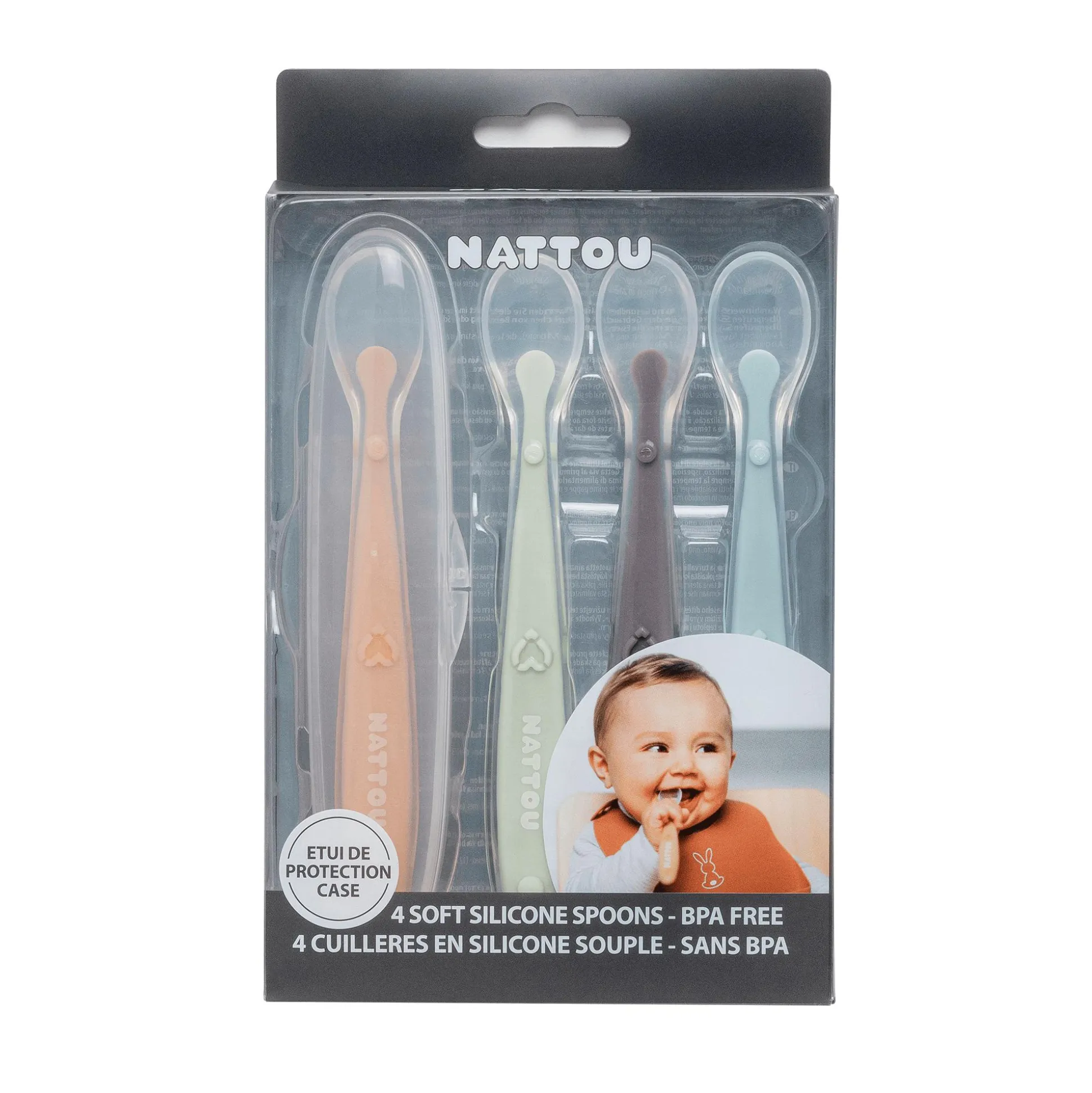 4er-Set Silikon Löffel