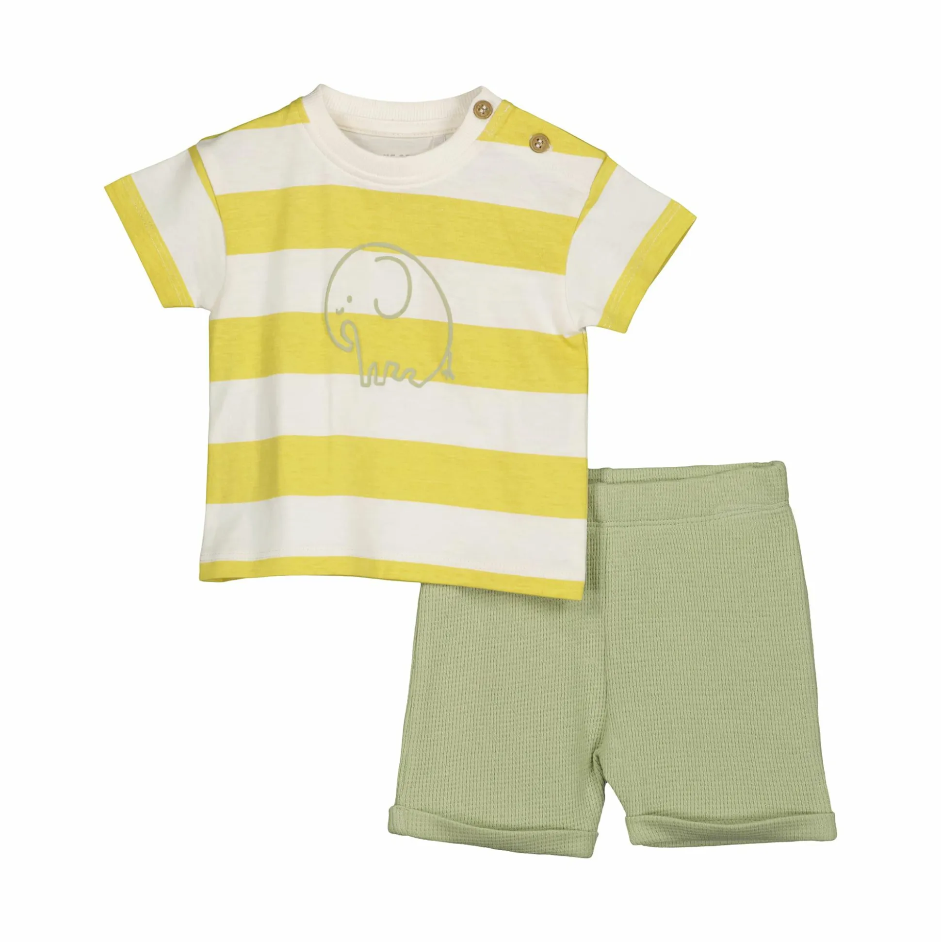 2er-Set T-Shirt und Shorts Elefant