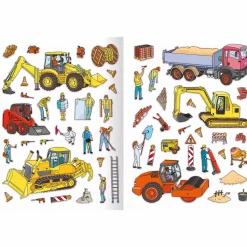 Erstes Stickern - Baustelle