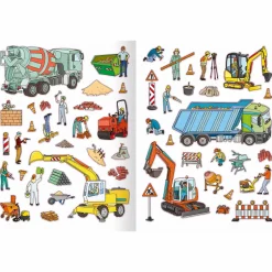 Erstes Stickern - Baustelle