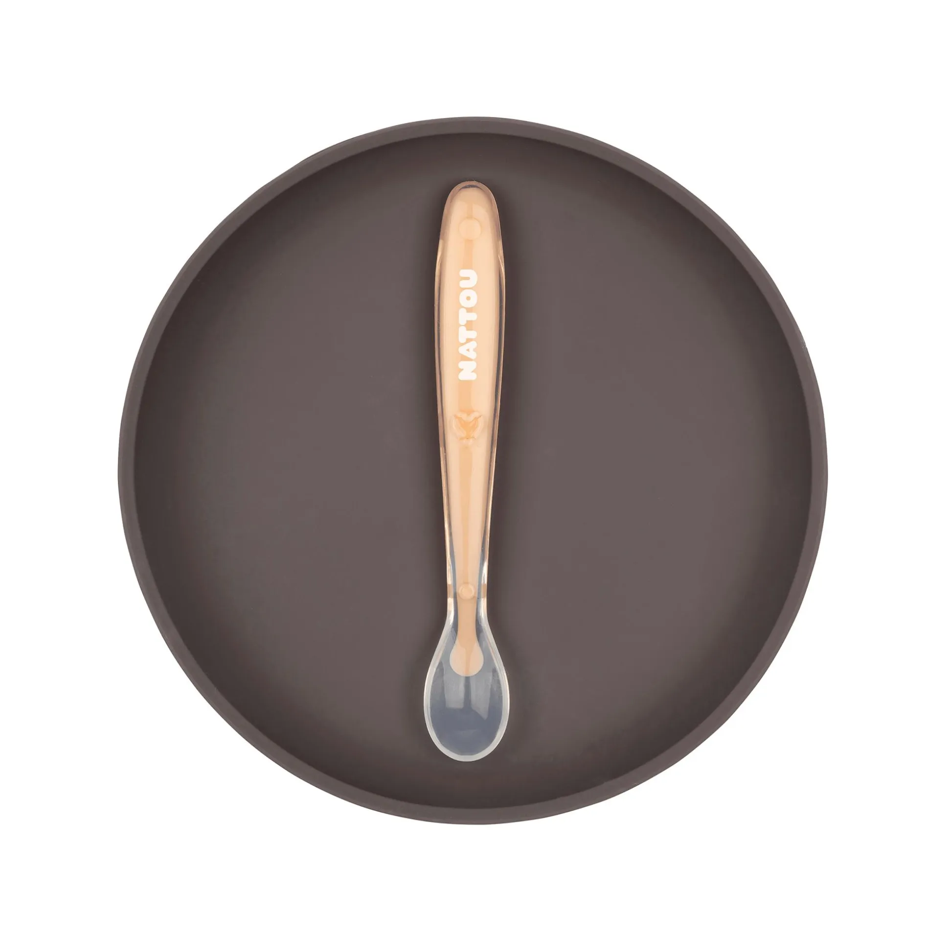 Esslern-Set aubergine/pfirsich