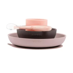 Esslern-Set rosa/aubergine