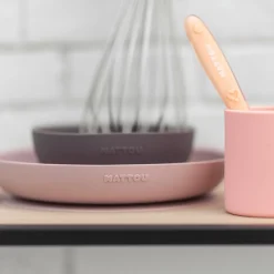 Esslern-Set rosa/aubergine