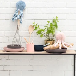 Esslern-Set rosa/aubergine