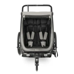 Fahrradanhänger Bike n Walk Duo Light Grey