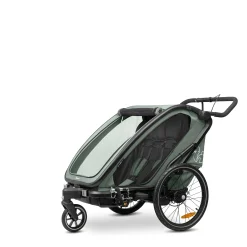Fahrradanhänger Bike n Walk Duo Dark Green