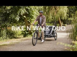 Fahrradanhänger Bike n Walk Duo Dark Green