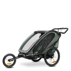 Fahrradanhänger Bike n Walk Duo Dark Green