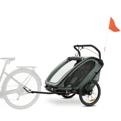 Fahrradanhänger Bike n Walk Duo Dark Green