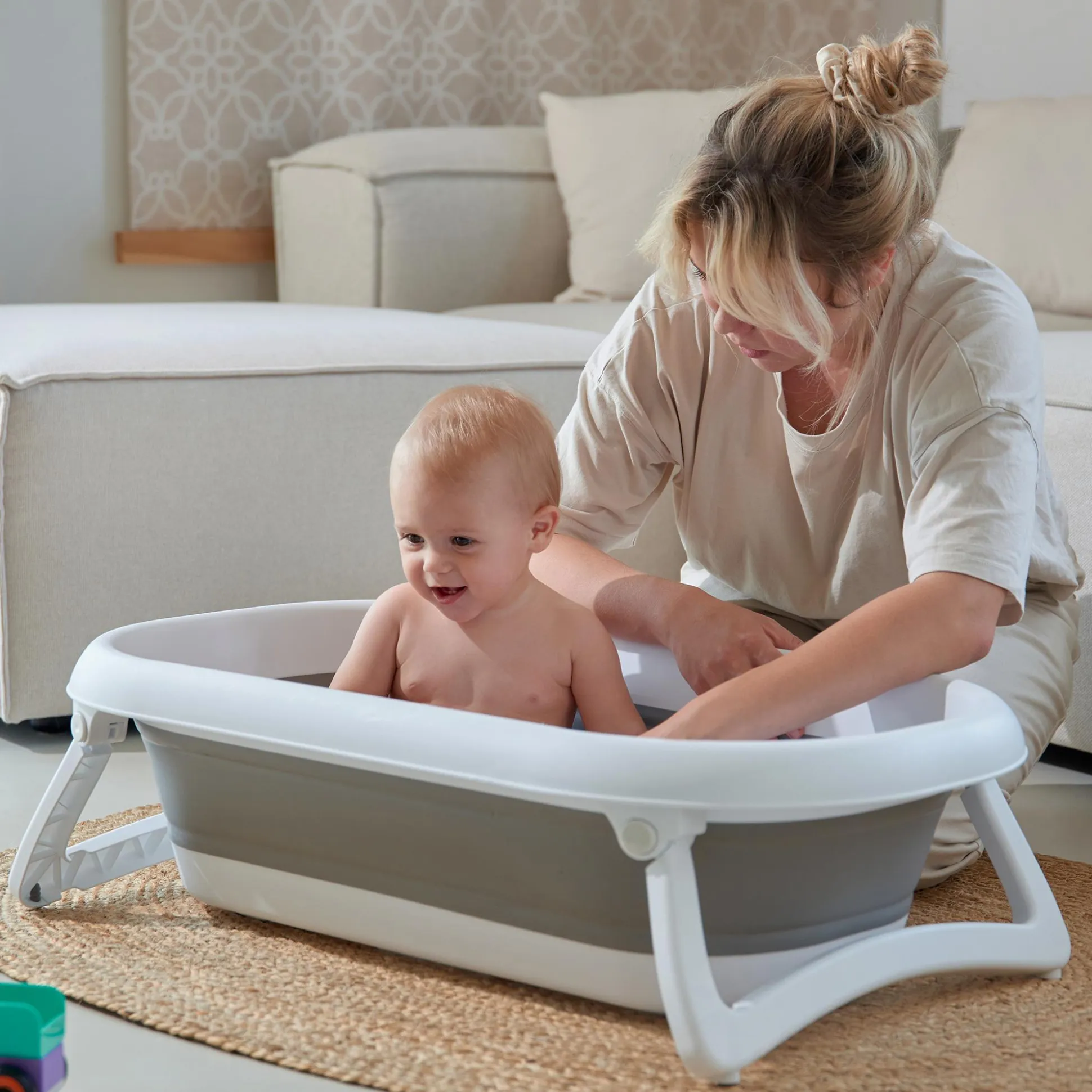 Faltbadewanne Baby Bath 2 Go Stone Grey