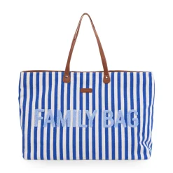 Family Bag Tragetasche Blau gestreift
