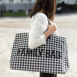 Family Bag Tragetasche Hahnentritt