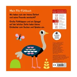 Filz-Fühlbuch Kuckuck, kleiner Elefant!