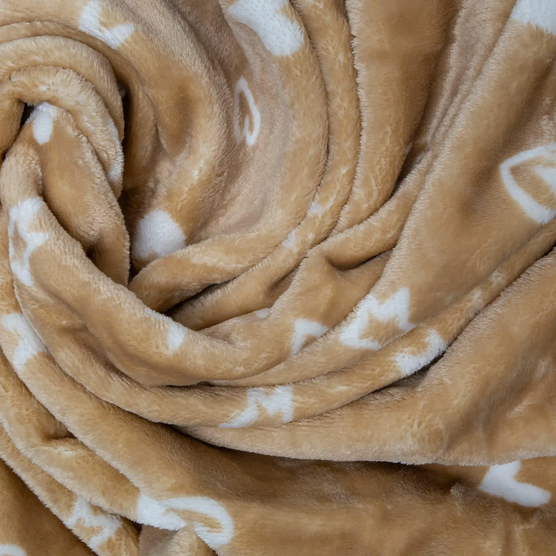 Flanell Fleecedecke Herzchen