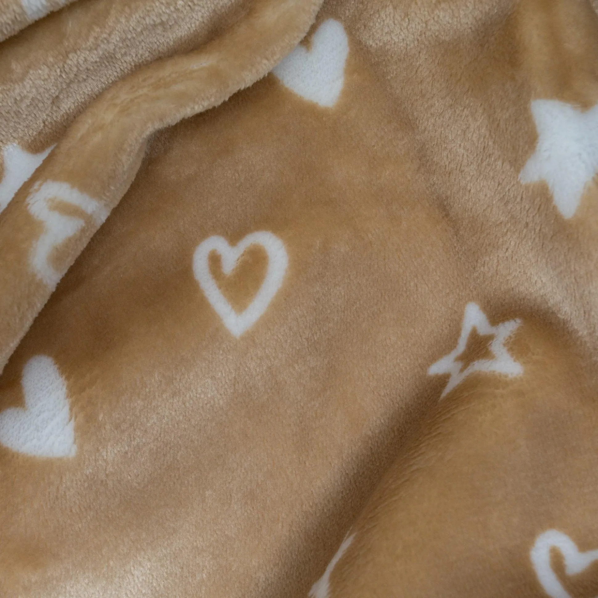 Flanell Fleecedecke Herzchen