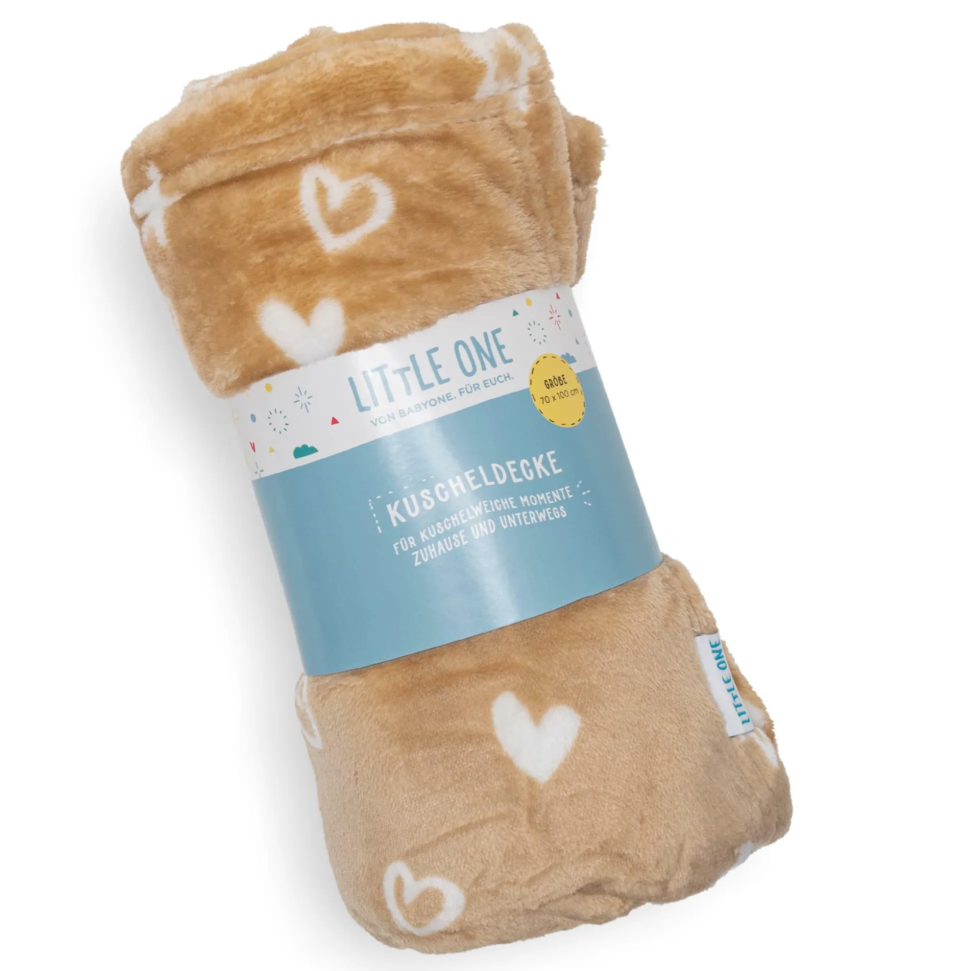 Flanell Fleecedecke Herzchen