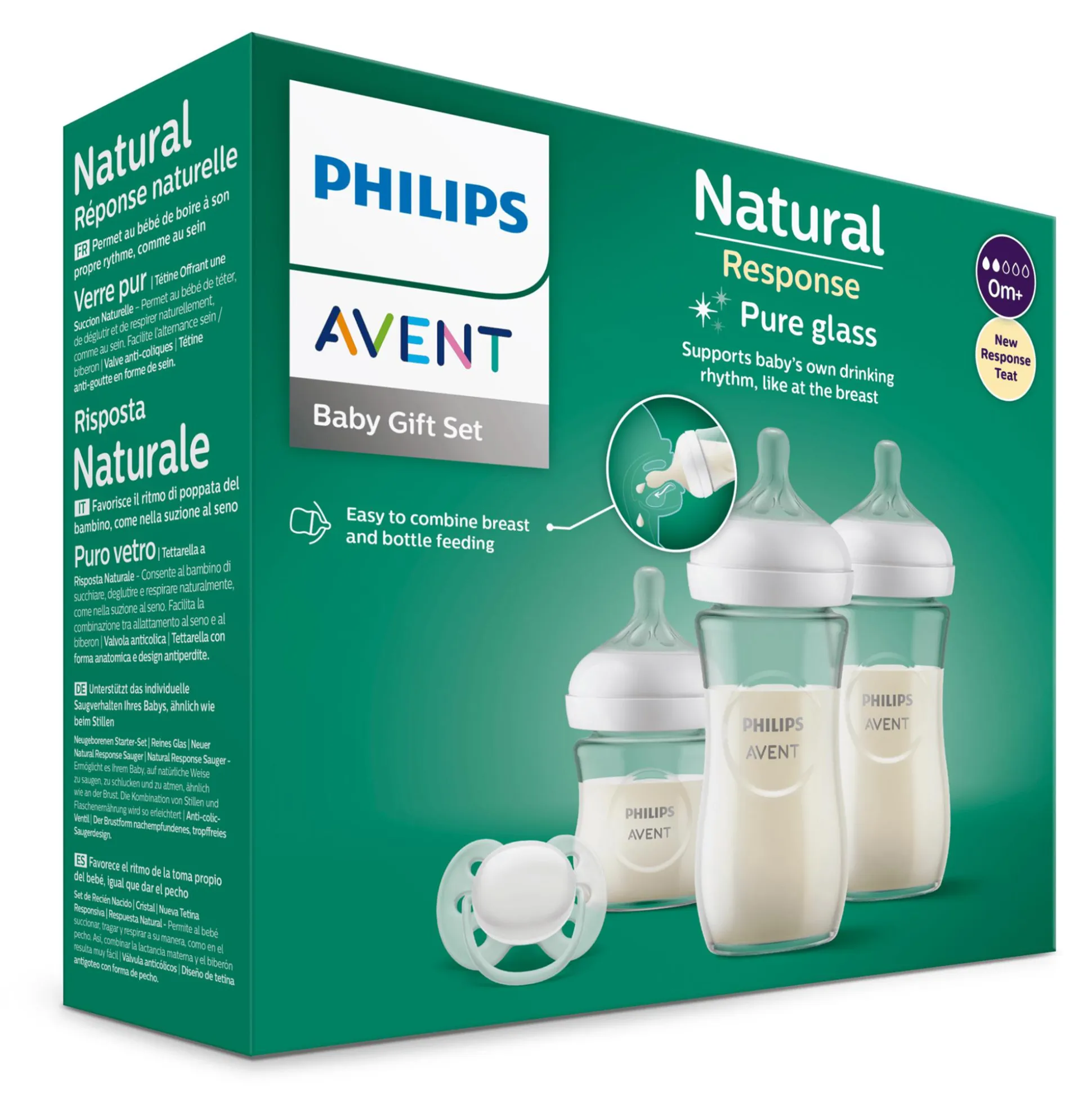 Flaschen-Starter-Set Glas Natural Response SCD878/11