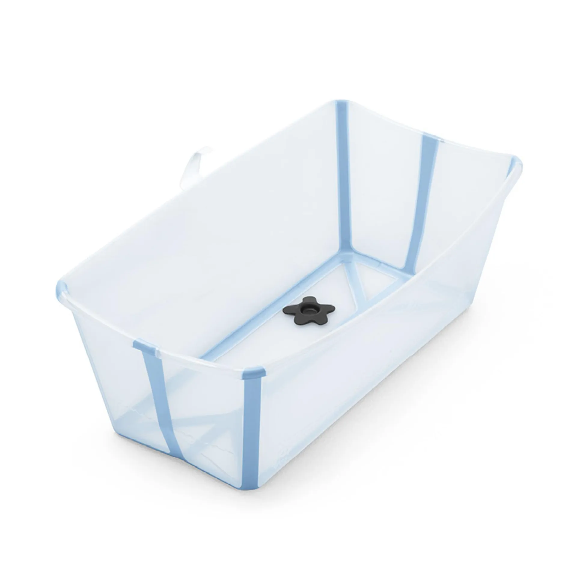 Flexi Bath® Transparent Ocean Blue mit hitzeempfindlichem Stöpsel