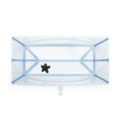 Flexi Bath® Transparent Ocean Blue mit hitzeempfindlichem Stöpsel
