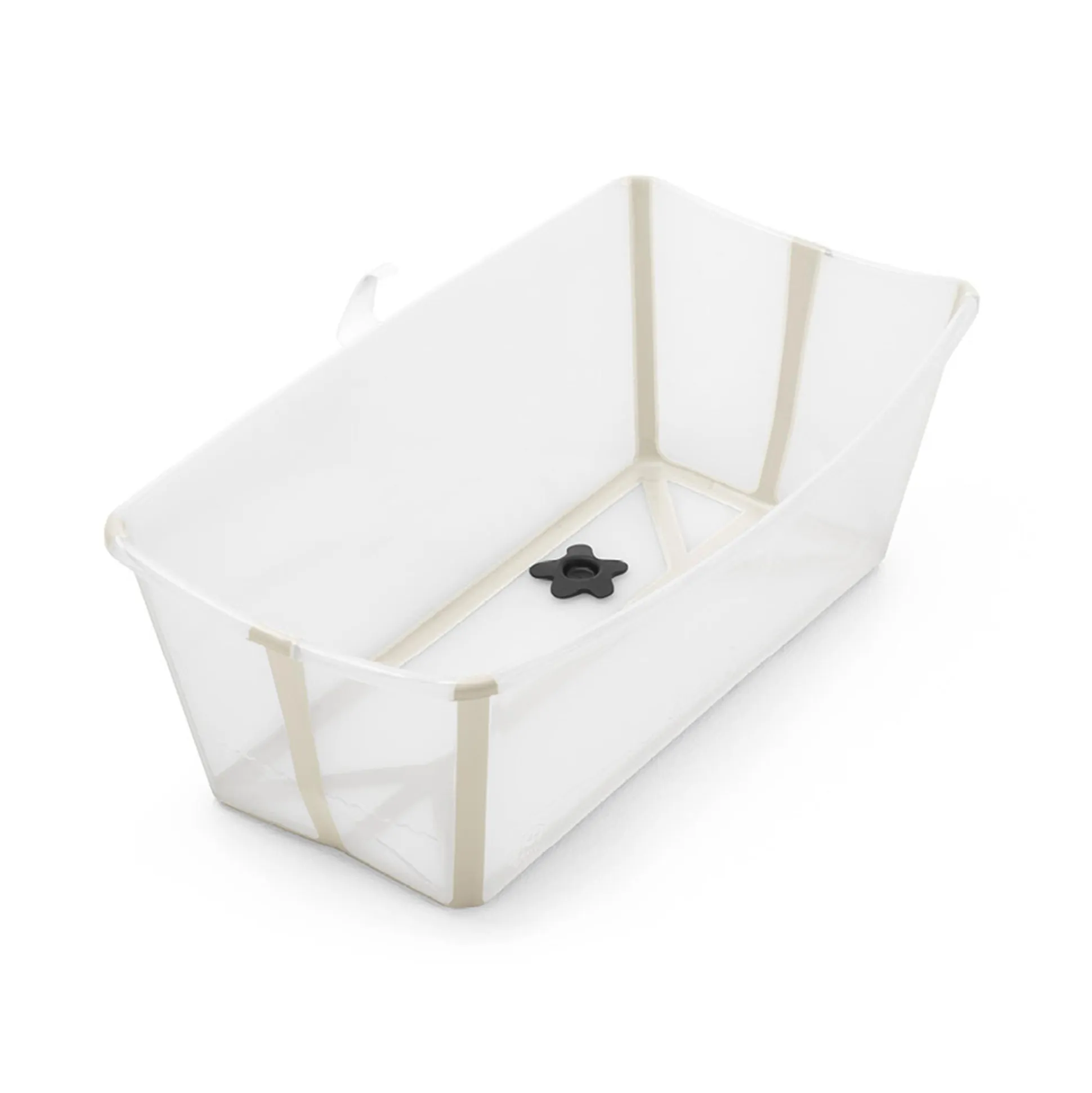 Flexi Bath® Transparent Sandy Beige mit hitzeempfindlichem Stöpsel