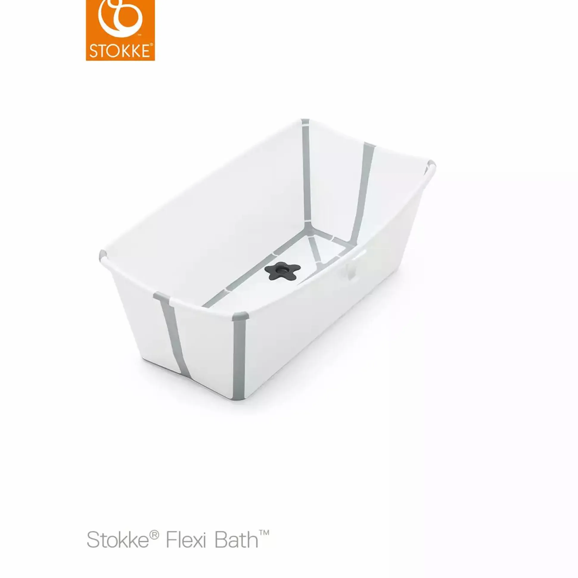 Flexi Bath® White Grey mit hitzeempfindlichem Stöpsel