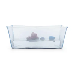 Flexi Bath® XL Transparent Ocean Blue mit hitzeempfindlichem Stöpsel