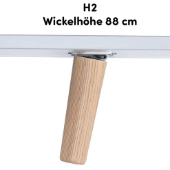 Fußpaket Lovis 88 cm für die schmale Wickelkommode Lovis