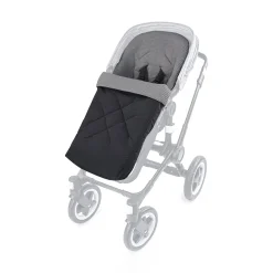 Fußsack Mila Waffelpiqué Anthrazit/Stein