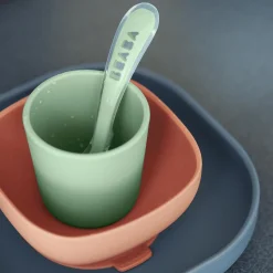 Geschirrset aus Silikon Mineral