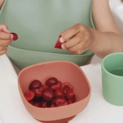 Geschirrset aus Silikon Mineral