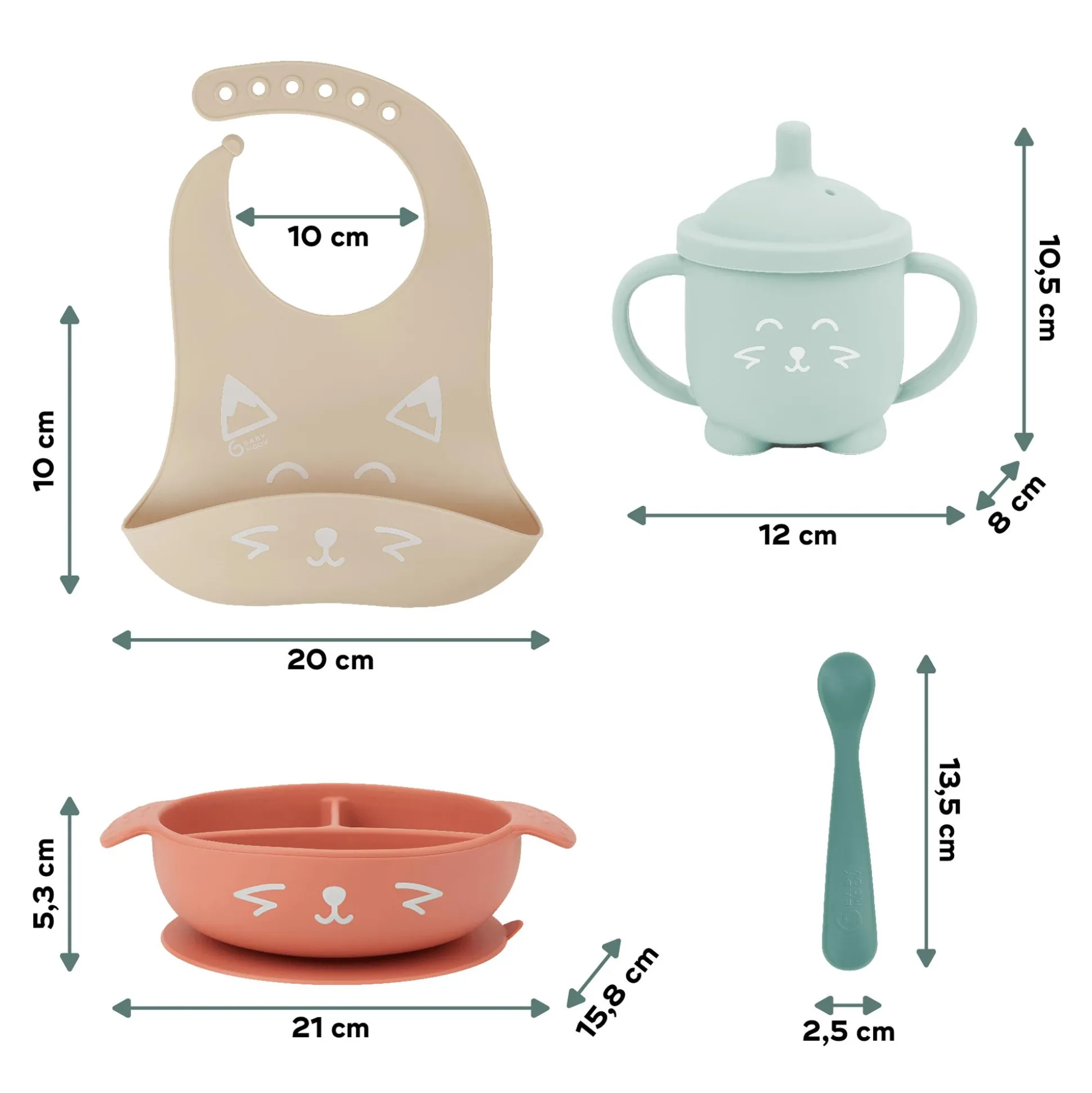 Geschirrset 4-teilig LEARN'ISY Fox