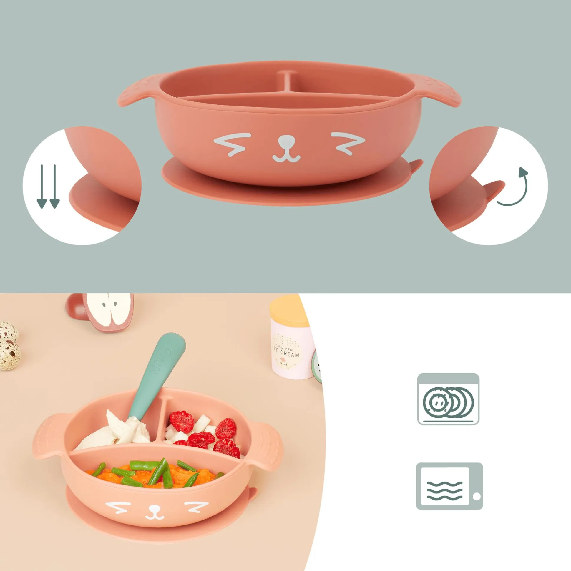 Geschirrset 4-teilig LEARN'ISY Fox