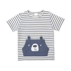 gestreiftes T-Shirt Bär