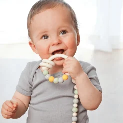 Greifring mit Kautschuk- und Holzperlen