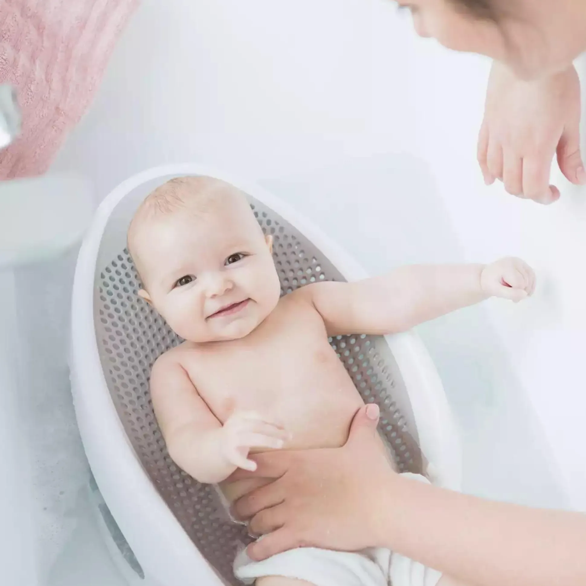 Großer Angelcare® Badesitz Light Grey