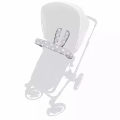 Gurtpolster Käthe polka grau