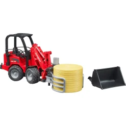 Hoflader mit Ballengreifzange