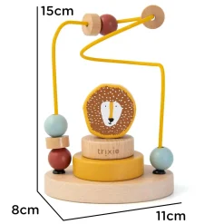 Holz Motorikschleife Mr. Lion