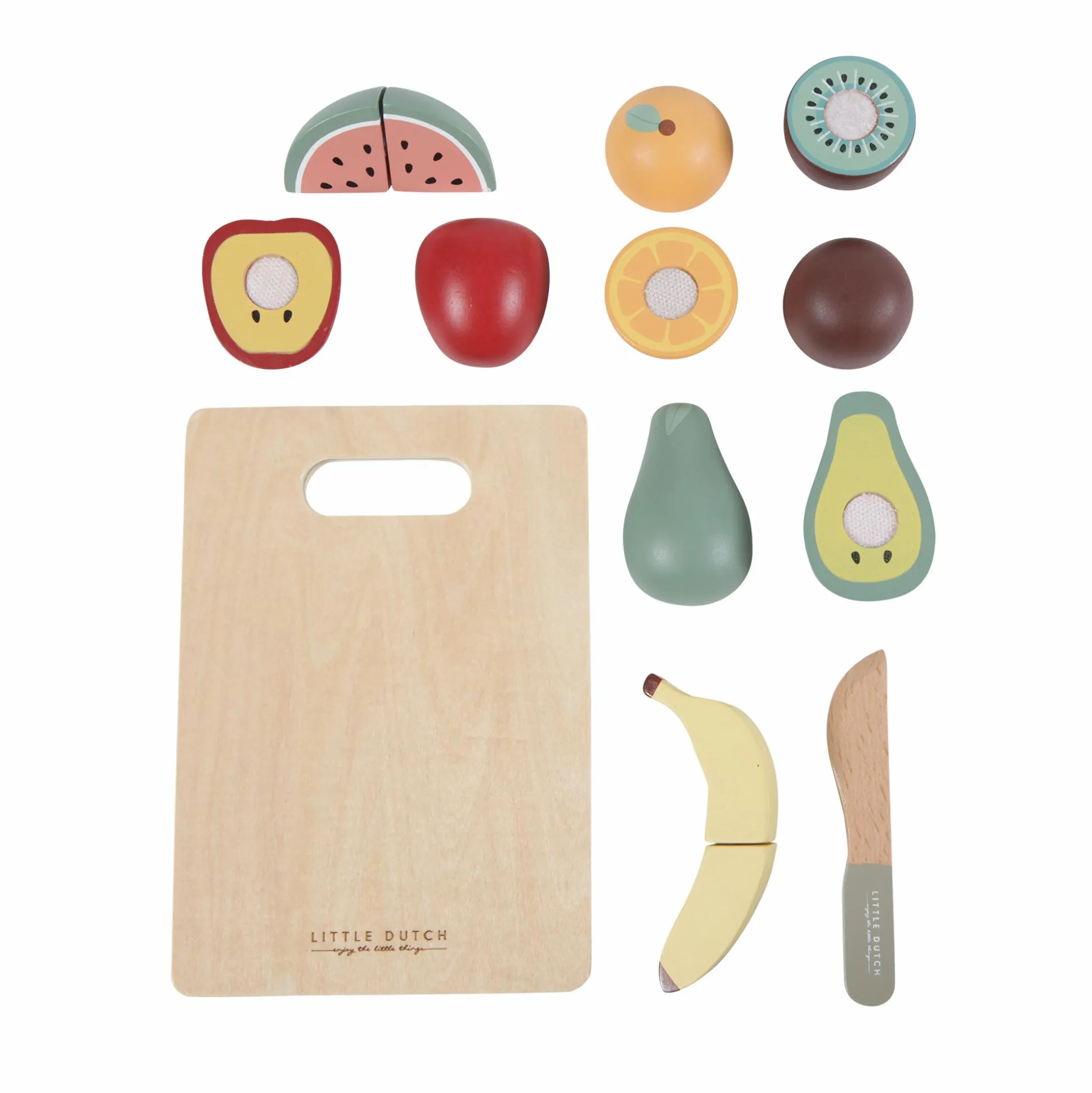 Holz-Obst zum Schneiden