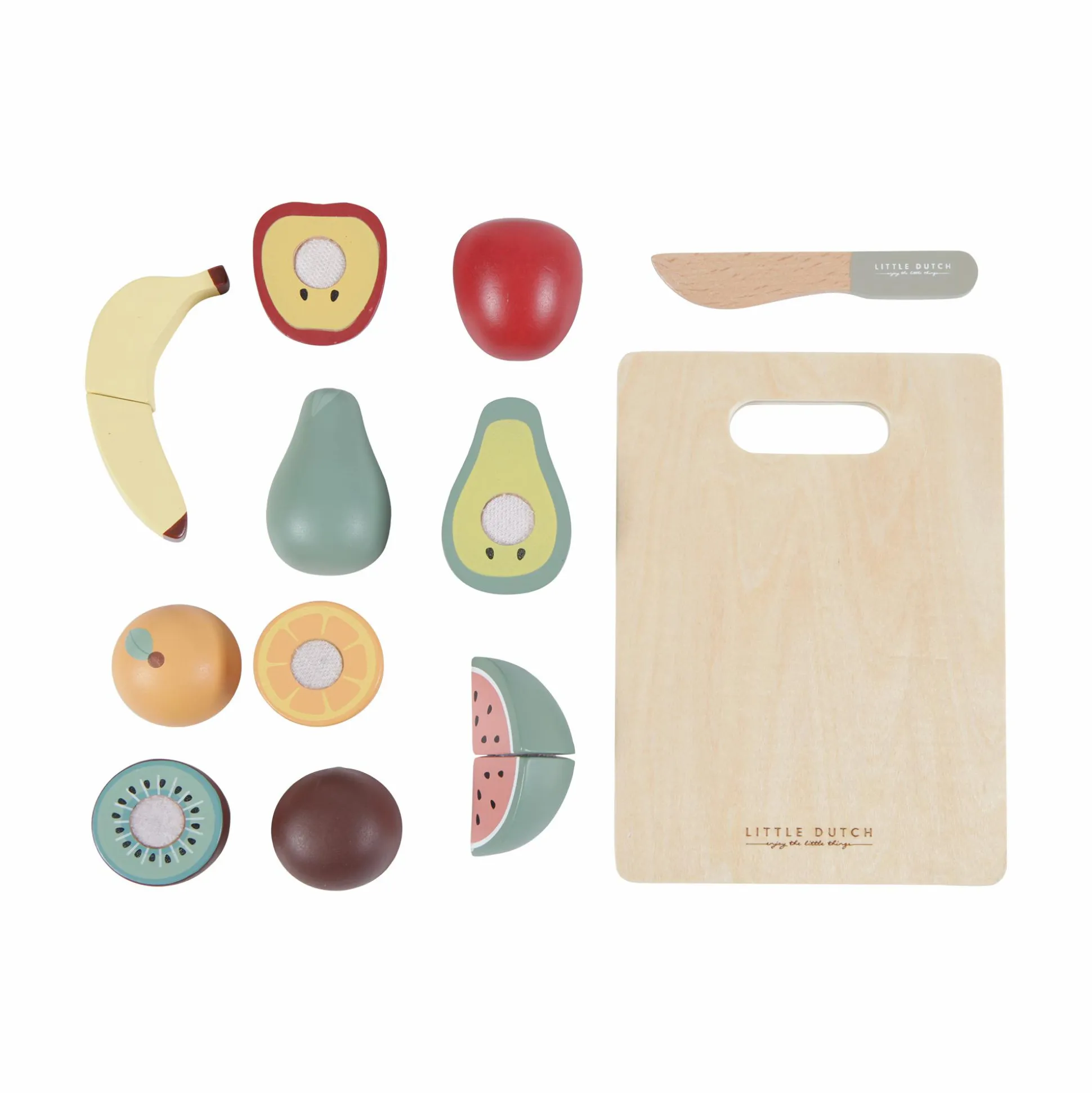 Holz-Obst zum Schneiden